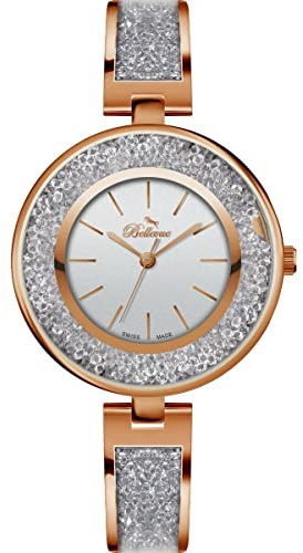 Bellevue Ladies Watch E.68, Grey, 33MM, Band