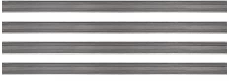 Tersa Hobelmesser | 520 mm | HSS 18% T1 | 4 Stück | für Hartholz und Weichholz sehr gut geeignet | Systemhobelmesser passend für Tersa-Spannsysteme