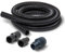 PowerTec 70356 10 ft Hose Dust Collection Kit for Woodworking Power Tools, Wet/Dry Work Shop Vacuums, Miter Table Saw 2 Fittings Plus 1 Quick Connector 2-1/4 to 2-1/2 OD, Black