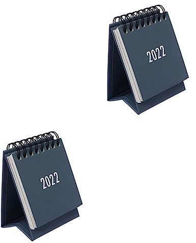 STOBOK 2 Stück 2021 Kalender 2021 Notizblock Schreibtisch-organizer Home-office Schule Schreibtisch- Grau 2021 Desktop-kalender