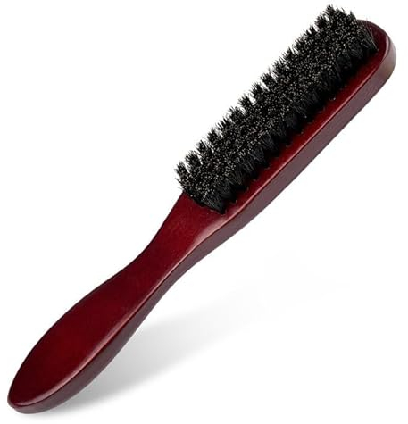 Bartbürste Sleek Bun Bürste Wildschweinborsten Haarbürste Sleek Look Haarstyling-Bürste für Haar- und Bartstyling