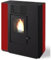 Dans - Poêle canalisée à granulés de 9.4 Kw rouge