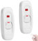 Ieron 2 Pezzi Interruttore Lampada in Linea, Interruttore Cavo in Linea 250V 10A Interruttore a Bilanciere con Indicatore LED Luce On Off Interruttore Luce per Lampada da Tavolo (Bianco)