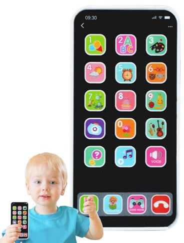 itrimaka Toddler Phone Toy, Phone Toy Phones with Lights and Sound - Interactive Toy LED Learning Phone Toy, Cell Phone for Boys Girls Kids