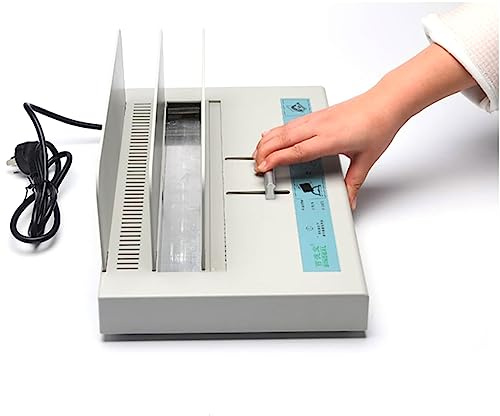 Thermal Binding Machine, Large Heavy Duty Metal Stapler, Hot Melt Glue Universal Thermal Binding Machine, A4 Paper Binding Machine Electric Desktop Sheet Binder 50mm for Document Invoice Folder