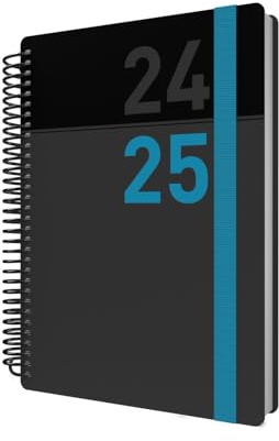 Collins Delta Jahresplaner, A5, Tagesansicht, akademisches Jahr 2024–25, Blau, Tageszeitschrift für Schüler, Lehrer und Akademiker, FP51M.60-2425, August 2024 bis August 2025
