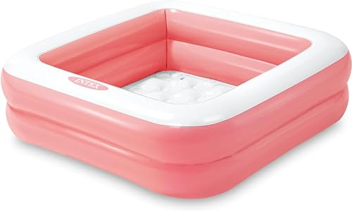 Intex Babypool Play Box Piscine, couleurs assorties, 86 x 86 x 25 cm, rose pastel