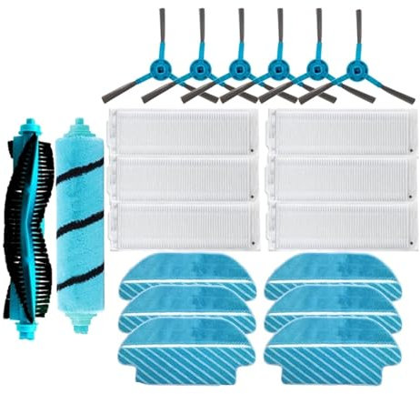 HMHOOXU Compatible con Cecotec Conga 3290 3390 3490 3590 3690 3790 3890 Ultra Titanium Vital Aspirador Cepillo Lateral Principal Filtro Hepa Recambio(20 pcs-01)