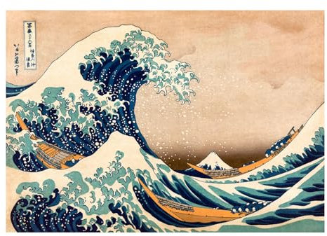 KunstLoft Tapete 'Hokusai: The Great Wave off Kanagawa (Reproduction)' 392x280cm | Fototapete modern | selbstklebend