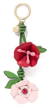 kate spade new york Damen Taschenanhänger, Gebäck, Rosa, mehrfarbig im Garten, Blumenmuster, Einheitsgröße