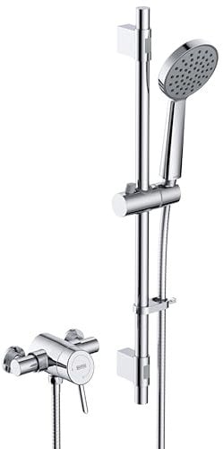 Acute2 Thermostatic Exposed Shower Valve with Riser Kit Chrome