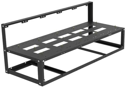 Rahmen für Bergbauplattform - Rahmen für Bergbauplattform, Rack für 8 GPU im Freien Bergbaugehäuse | Konvektionsdesign Open Air Miner Mining Case Rack Mainboard Halterung Migli