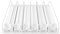 Adjustable 6 Rows Drink Organizer for Fridge - Easy Loading Soda Can Dispenser with Dampening Pusher Glide for Beer & Beverages (White)