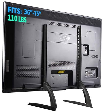 TV Stand Mount for Sony Bravia 55/65/75inch TVs, Table Top TV Stand Base, Height Adjustable Replacement Stand, for Most 36-75 LED Flat Screen TVs, Steel TV Feet Holds up to 110 lbs, Max VESA 600x600m