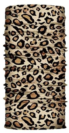 4Trails Bandana Snood Face Mask Windproof Scarf for Outdoor Sports Motorcycle Skiing Running Cycling Winter, Summer, Xmas Christmas All Year Round (S167 Leopard print)