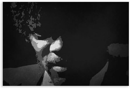 WANGCYJS Pulp Fiction Filmplakat, Jules Winnfield, Kunstdruck für Wohnzimmer Schlafzimmer, ohne Rahmen (50 x 75 cm)