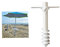 TOBBOMEY 1 Pezzo Picchetto Ombrellone Spiaggia con Ancoraggio per Ombrellone da Spiaggia Facile Installazione e Stabilità Accessorio Resistente al e Sabbiatura