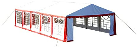 Kangmusi 40157 - Tetto di ricambio, 10 x 5 m, colore: Rosso/Bianco