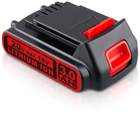 PERSEVER LBXR20 18V/20V 3,0 Ah Lithium-Ionen-Akku, Ersatzakku für Black & Decker 18V Akkus LBX20, BL2018, LBXR20B, LBXR20-OPE, LBXR2020, LBXR20, LB20, LB2X4020