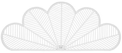 Bett-Kopfteil für 150-180 cm, Blumenform, weiß, 190 x 2,5 x 81 cm
