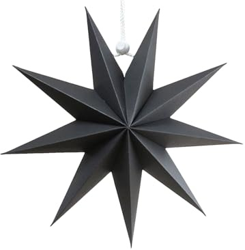 Weihnachtsbaum-Hängeornamente Weihnachten Braun 30cm 9 Punkte Papier Faltbare Hängende Weihnachtsdeko Für Tischdeko Weihnachtszimmer Hochzeit 12 Zoll Papierstern Hochzeit Geburtstag Weihnachten
