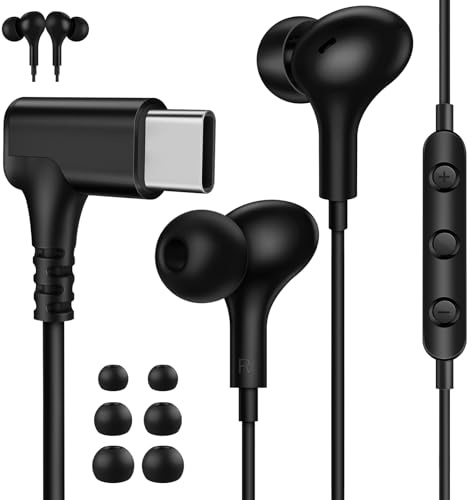 In Ear Auriculares USB C con Cable para Samsung A36 A56 A57 A35 Galaxy S26