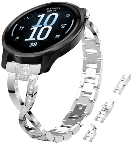 KeHowy 18mm Metall Armband für Garmin Venu 4 41mm/Venu 3S 41mm/2S/Move 3S