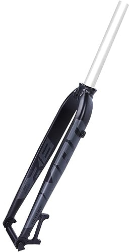 YADZISW Fourche Rigide pour VTT 26, 27,5, 29, 1-1/8, Droite 700c, Frein à Disque Avant QR 9 x 100 mm (Couleur : Gris, Taille 29)