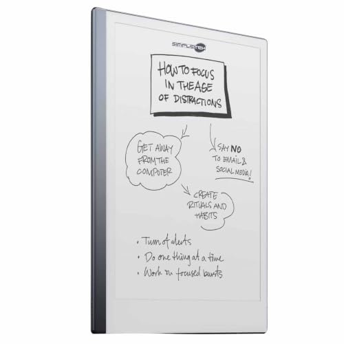 SIMPLETEK - Tablet E-Ink 10.3 1GB 8GB Scrittura Digitale (Ricondizionato) | E Ink 10.3 2K, lettura e scrittura digitale, PDF EPUB, 1GB RAM, 8GB, USB-C, Wi-Fi dual band