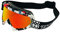 TWO-X Cross-Brille - Motocross-Brille mit verspiegeltem Iridium Glas - Kratzfeste Motorrad-Brille - Enduro & Downhill - Modell Race - Villains-Bunt