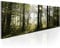 decomonkey Bilder Wald 120x40 cm 1 Teilig Leinwandbilder Bild auf Leinwand Vlies Wandbild Kunstdruck Wanddeko Wand Wohnzimmer Wanddekoration Deko Natur Landschaft