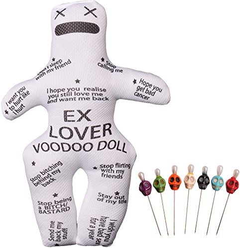 GRACEART Personalisiert Rache Voodoo Puppe Mit Schädel Stifte