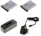 bg-akku24 - 2 batterie per Nikon Coolpix S60, S80, S200, S210, S220, S225, S230, S500, S510, S520, S550, S570, S600, S700, S3000, S400 0, S51. 00 - EN-EL10.