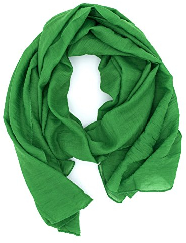 DOLCE ABBRACCIO by RiemTEX WILD CAT Damen Schal Halstuch Tuch aus Chiffon für Frühling Sommer Ganzjährig (Grün)