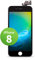 GIGA Fixxoo compatible with iPhone 8 Replacement Single Screen LCD (no Kit); with TouchScreen, Retina Display Glass, Camera & Proximity Sensor; Easy Repair Video Guide Installation DIY - Black