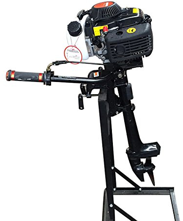OU BEST CHOOSE 4-Takt 4PS Außenbordmotor Außenborder Benzinmotor Boots Luftkühlung Motor für Air Boat Kajak