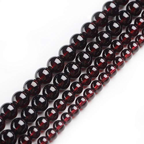 Natural Garnet Beads for Jewelry Making Round 3mm Semi Precious Gemstone 15.5 inches(115-130pcs/Strand)