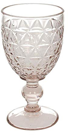 Tognana Abigail - Set di 6 bicchieri da calice italiano, colore: Rosa