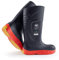 Botas de Trabajo para Hombres y Mujeres, Botas de Seguridad con Puntera y Suela de Acero, aislantes hasta -40 Grados, Steplite X StormGrip, Azul-Naranja, EU 41