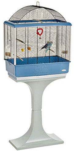 YHRJ Vogel voliere Vogelkäfig Groß,Leichter Multifunktionaler Luxus-Vogelkäfig, Papageienkäfig Mit Großer Halterung, Umweltschutzmaterial, Komplettes Zubehör (Color : Blue B)