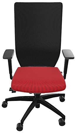 Dauphin Stilo Bürodrehstuhl Mesh Style (Rot, ohne Nackenstütze)