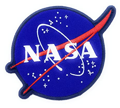 Aeisage NASA-Aufnäher, bestickt, zum Aufbügeln oder Aufnähen, offizielles Logo, Souvenir.
