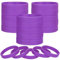 LVNRIDS 100 pcs Purple Blank Silicone Wristbands for Kid, Sports Party Rubber Elastic Wristband Wholesale Bulk Bracelet S
