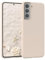 EAZY CASE - Silikonhülle für Samsung Galaxy S21 5G Hülle Silikon Case Beige weich stoßfeste Handyhülle Galaxy S21 5G Schutzhülle mit Kameraschutz Dünn Premium Schutz Cover TPU Phone Bumper in Taupe