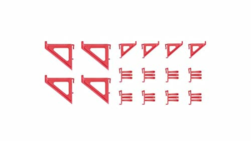 Juego de 16 accesorios para pared de herramientas, soporte de herramientas para taller, garaje, de plástico