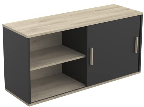 Demeyere Meuble Buffet Salon ou Cuisine Haut 1PC L120CM Atelier, 1 200x396x600MM