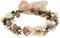 Corona de Flores,Diadema, Guirnalda Floral Bohemias Rosas para Mujer Niña para Sombrero Adorno Fiesta Festival Playa Viaje Boda