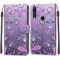 Feyten Coque Huawei P Smart Z/Y9 Prime 2019/Honor 9X/9X Pro, Étui Housse en Cuir Coque Flip Case Fonction Support Housse avec Fentes de Cartes Magnétique Portefeuille Protection Case (Fleur)