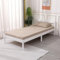 Vivo Technologies Solid Wooden Bed Single Bed Frame,Pine Wood Bed with Headboard,With Wood Slat Support, Strong Support Legs Wooden Platform Bed Frame for Adults, Kids White Bedroom