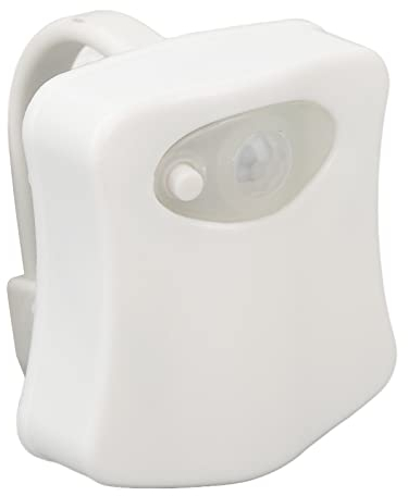 Semme Toiletten-Nachtlicht, 8 Farben, Bewegungsmelder, LED-Toiletten-Nachtlampe für Badezimmer, Bewegungsmelder Aktiviertes LED-Licht für Toilette, Batteriebetrieben